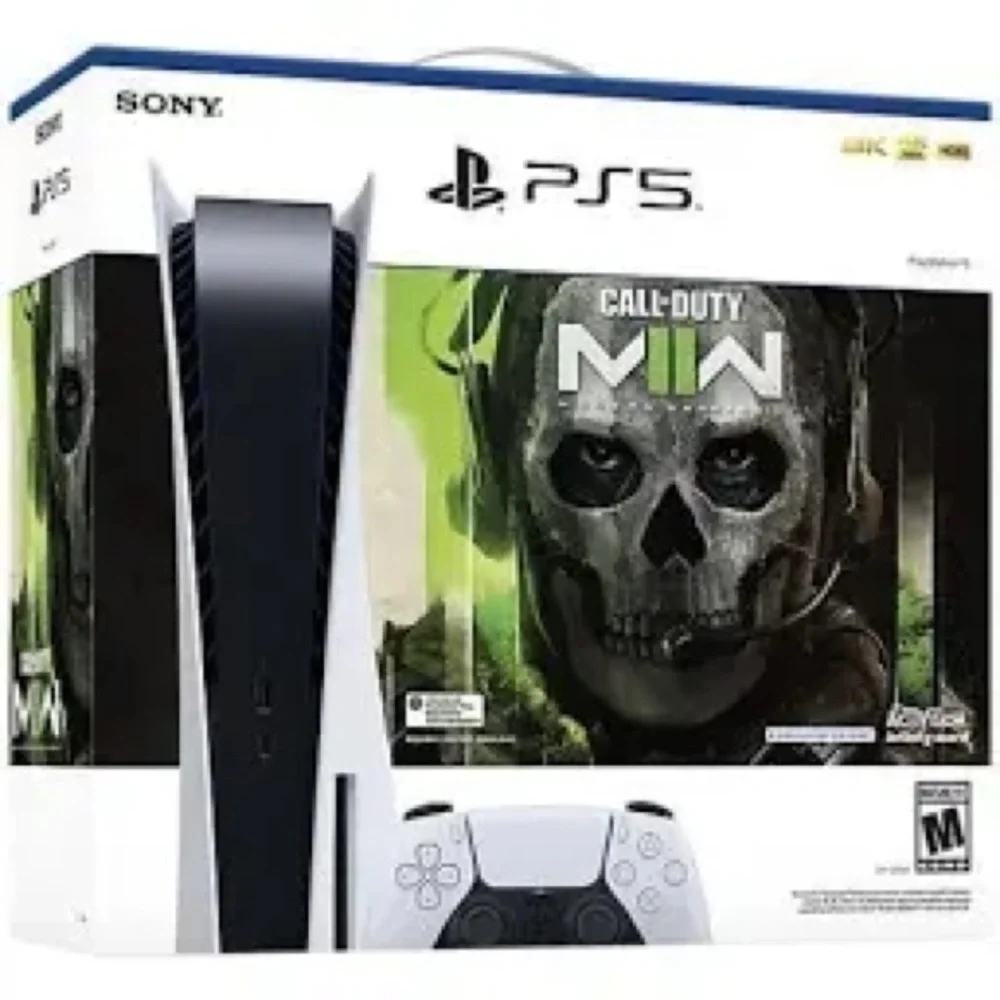 Sony PlayStation 5 Console with Call of Duty MW - White and Black
